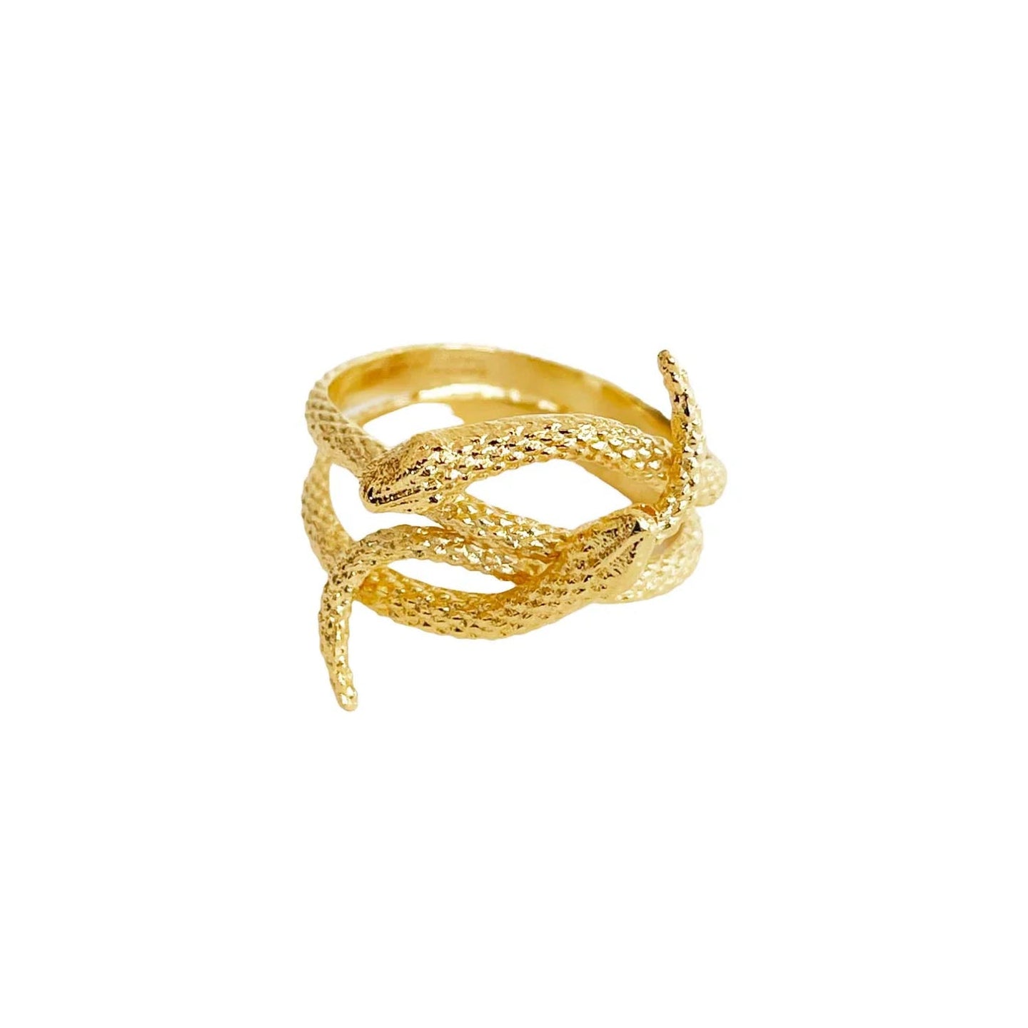 Double Snake Gold Ring - Farmatuur