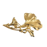 Golden Grand Ginkgo Brooch - Farmatuur