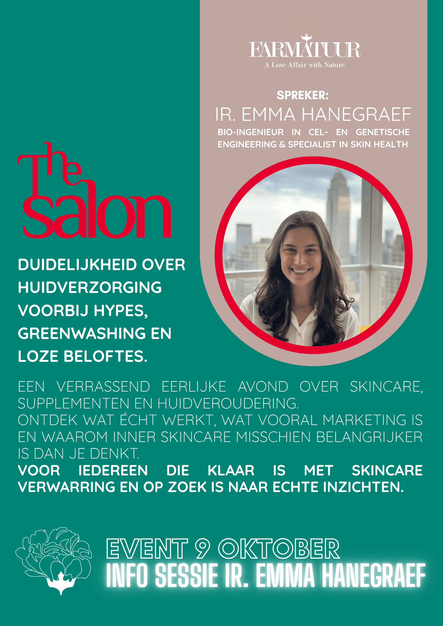 Salon Session: Clarity in Skincare with ir. Emma Haenegraef - Farmatuur