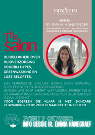 Salon Session: Clarity in Skincare with ir. Emma Haenegraef - Farmatuur