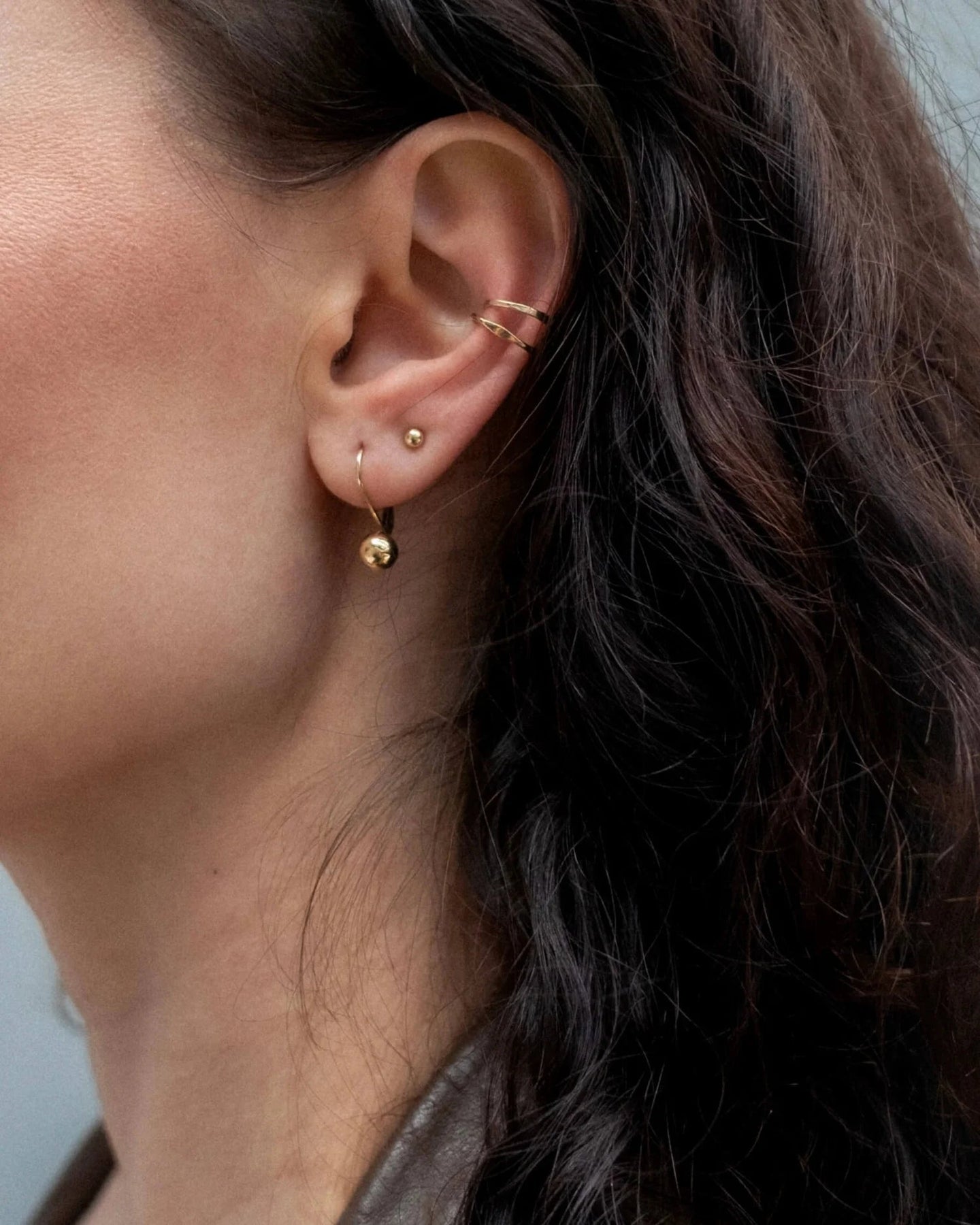 Skinny Ear Cuff - Solid Gold - Farmatuur